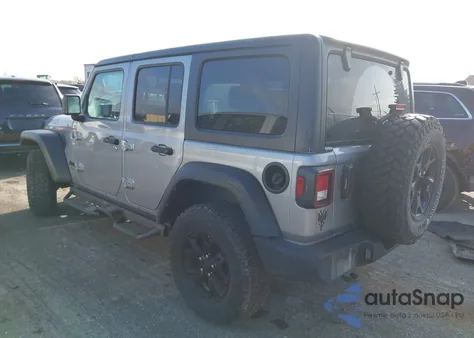 2021 Jeep Wrangler Unlimited Willys 4X4 z USA, uszkodzony, nr VIN 1C4HJXDG3MW693522